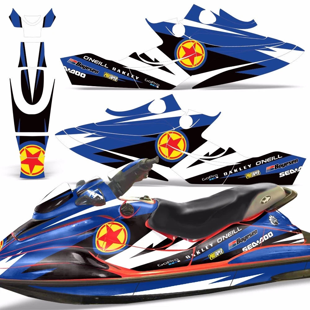 Decal Graphic Stickers for Sea Doo GSX (1996–1999)