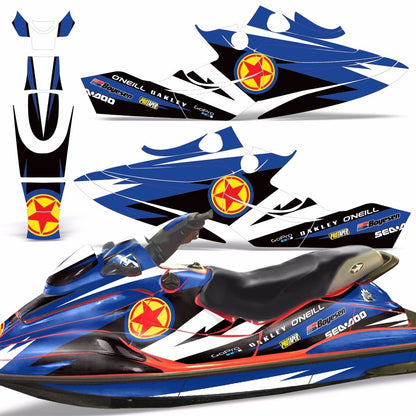 Decal Graphic Stickers for Sea Doo GSX (1996–1999)