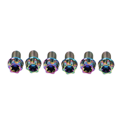 6X M6x20mm Torx Head Flange Screws for Motorcycle Bike