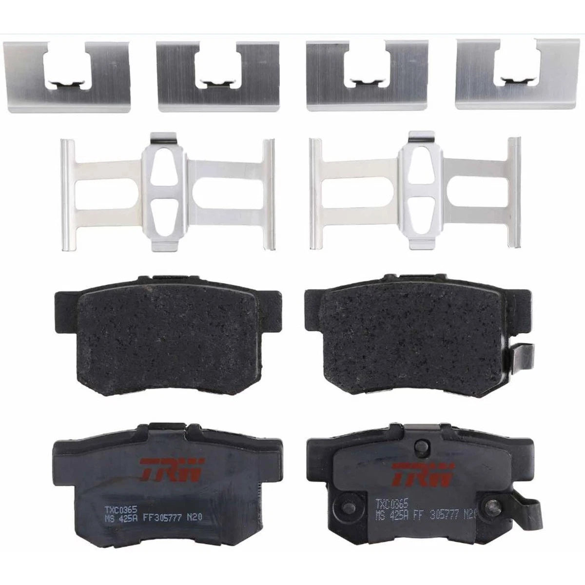 2X TRW Brake Pad Set Rear for Acura Legend Coupe (1987–1990) TXC0365, 43022SG0000