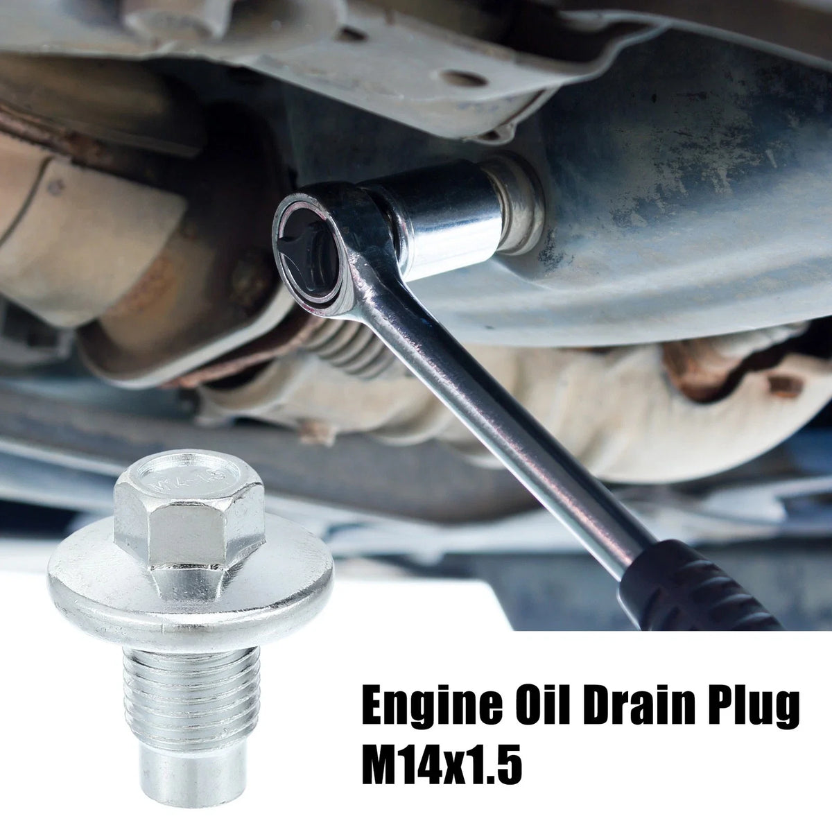 2 Pcs M14x1.5 Steel Engine Oil Drain Plug for Mercedes-Benz 