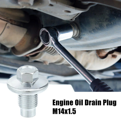 2 Pcs M14x1.5 Steel Engine Oil Drain Plug for Mercedes-Benz 