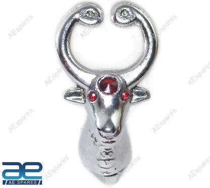 Alloy Bull Head Hood Ornament for Motorcycle Car Truck Tractor