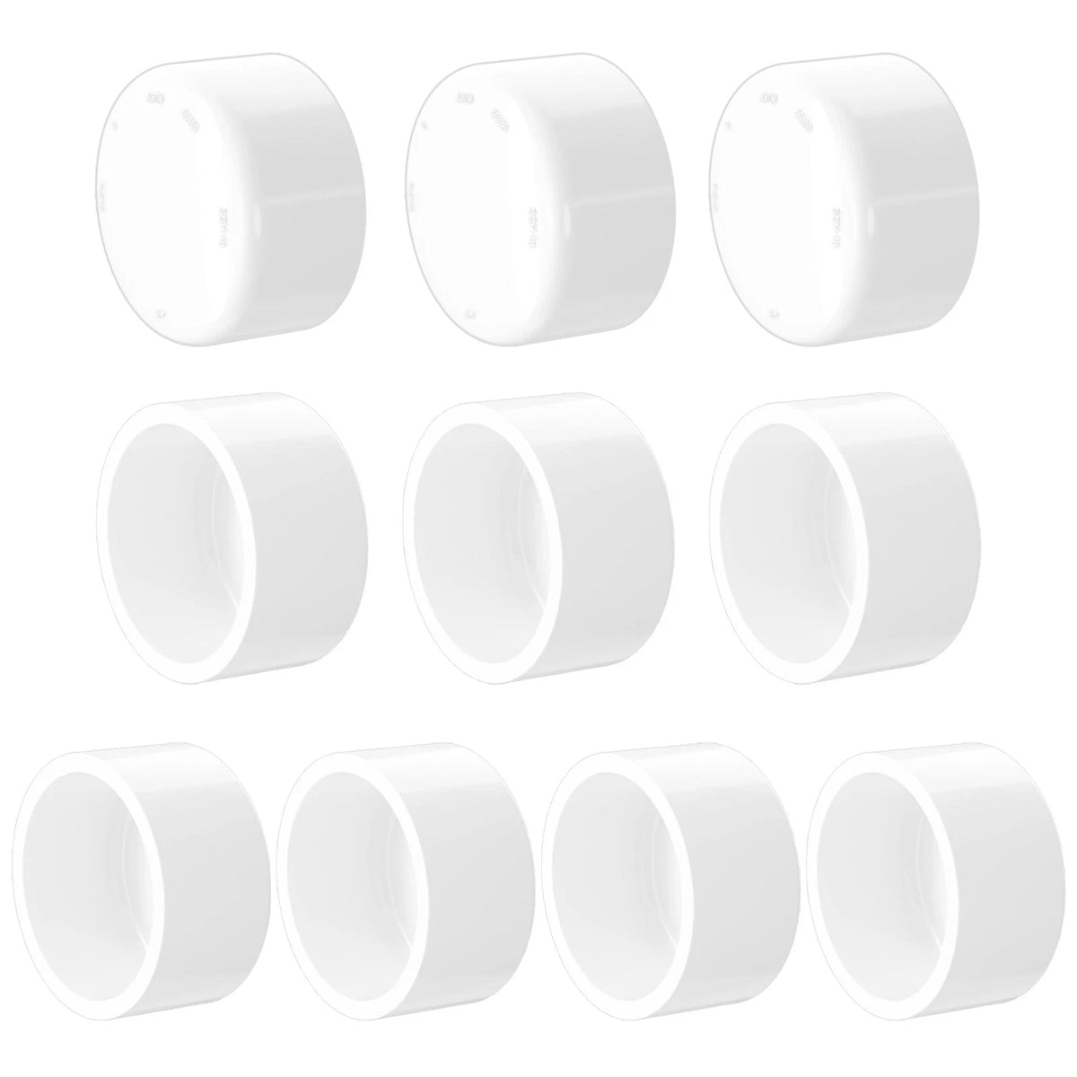 PVC Cap for Standard 1-1/4" SCH 40 Pipe (Fits 1-1/4 Inch)
