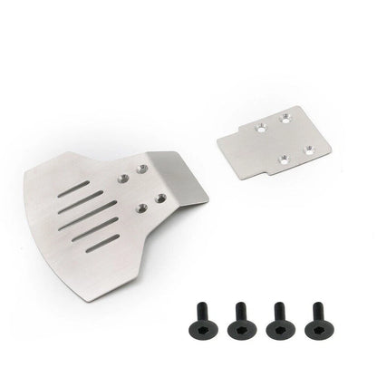 Stainless Front & Rear Skid Plates for Traxxas 1/10 2WD Slash (2010–2023)