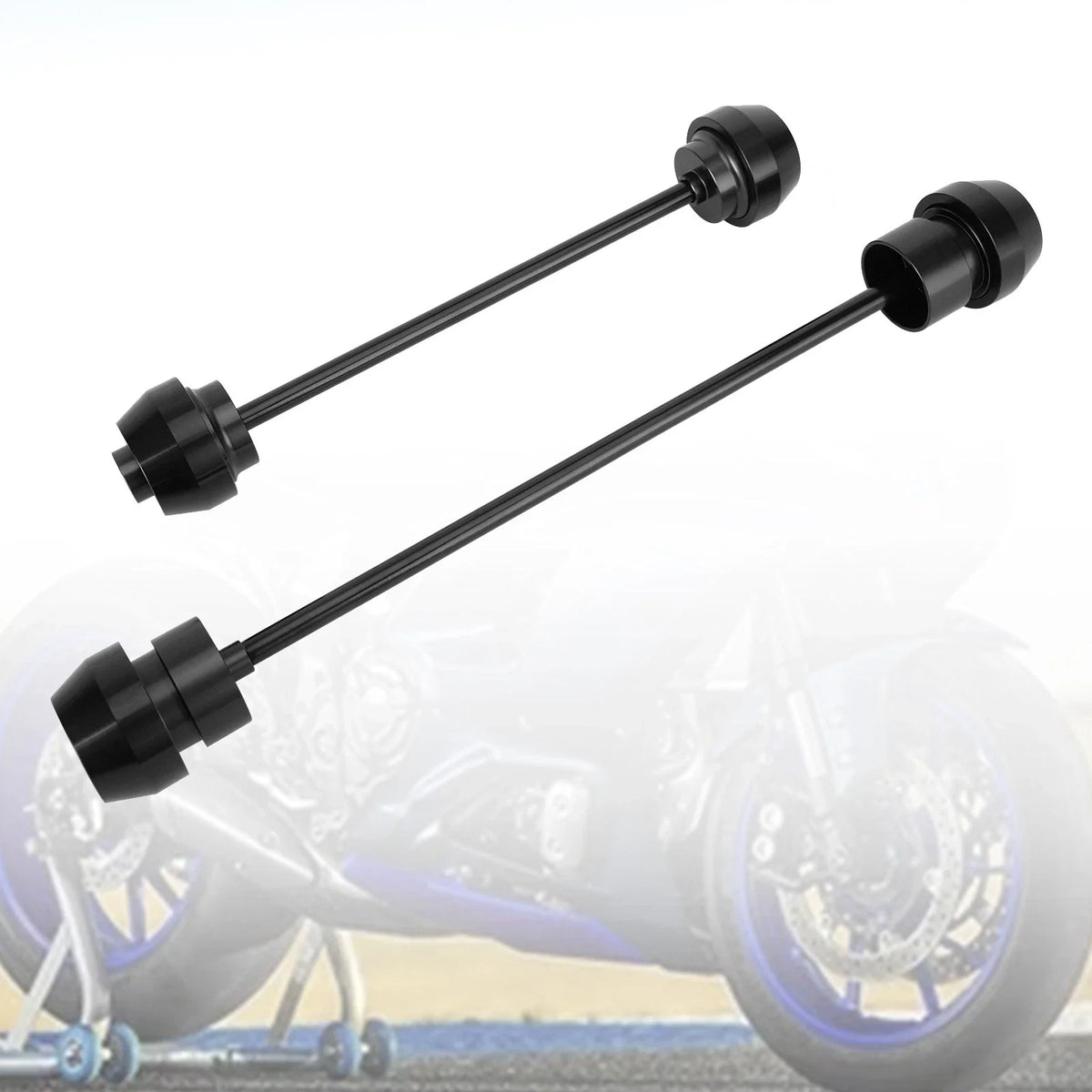 Axle Slider Wheel Protector Set for Yamaha YZF-R7 (2021–2023) CNC Black