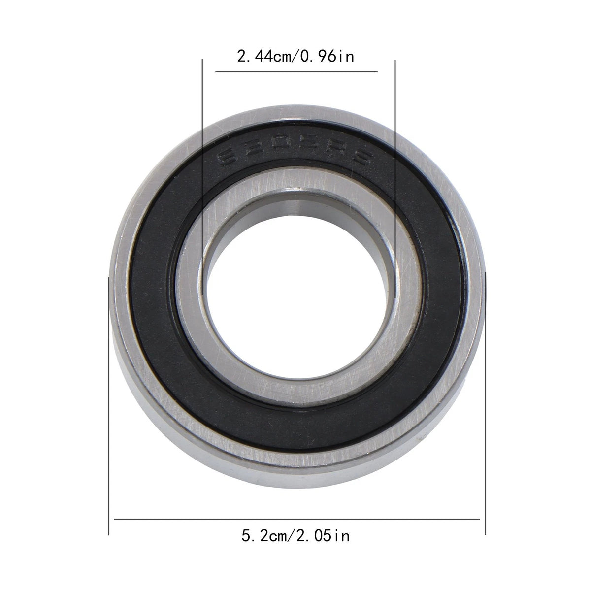 Pack of 10 Ball Bearings 6205-2RS 25x52x15mm Rubber Seals