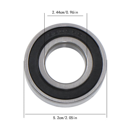 Pack of 10 Ball Bearings 6205-2RS 25x52x15mm Rubber Seals