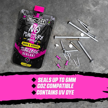 Muc-Off No Puncture Hassle Tubeless Sealant for Road & Gravel (140ml)