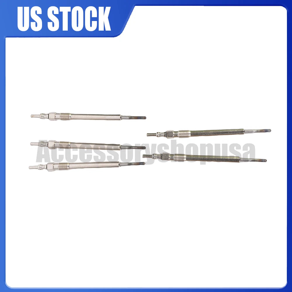 Set of 5 Diesel Glow Plugs for Audi Q7 Porsche Cayenne VW Touareg (2006–2018)
