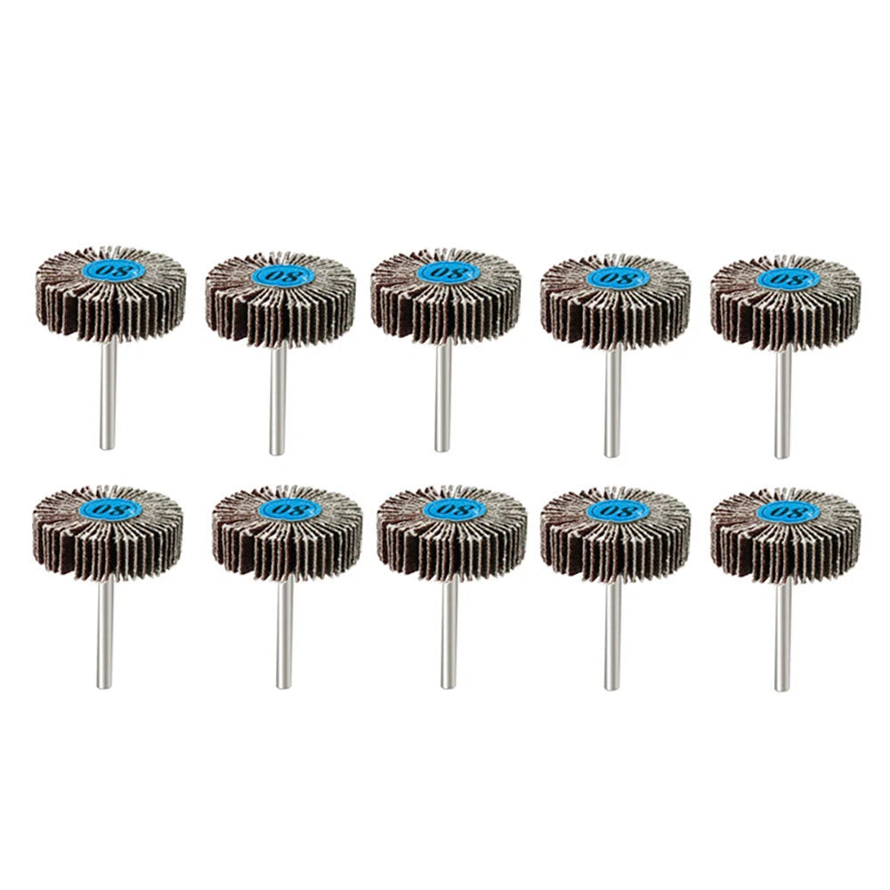 Flap Wheel Set for Dremel Rotary Tool (1/8" Shank)