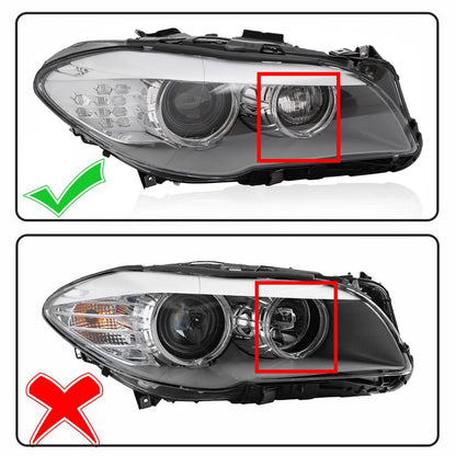 HID/Xenon Headlight Right for BMW 5 Series 528i 535i (2011–2013)