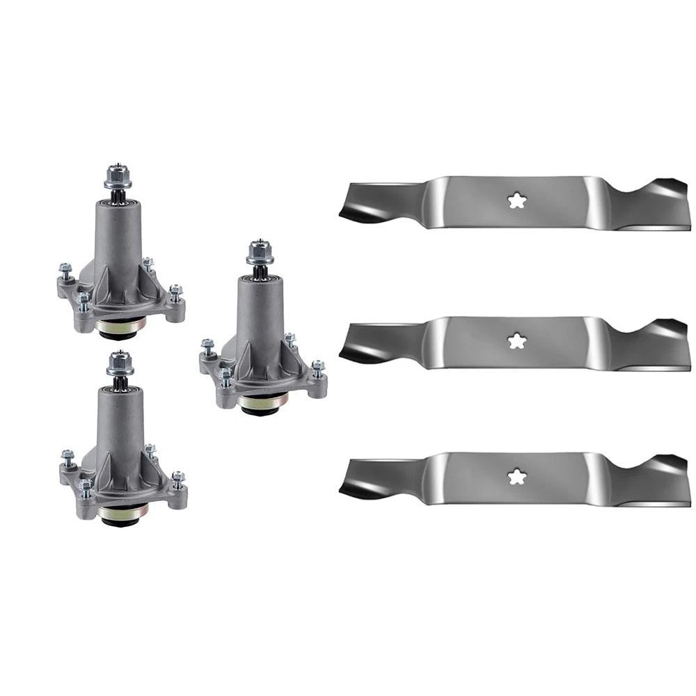 54" Mower Deck Spindle & Blade Kit for Husqvarna YTH 2454