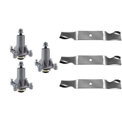 54" Mower Deck Spindle & Blade Kit for Husqvarna YTH 2454