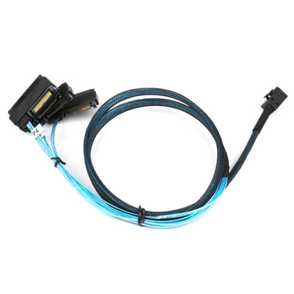 1M Mini SAS HD SFF-8643 to 4 SAS SFF-8482 Forward Breakout Cable