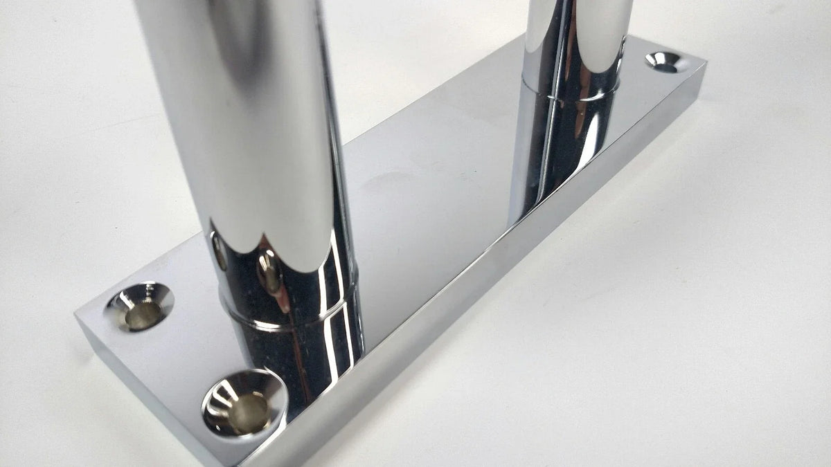 Train Horn Stand Chrome 4 Inch for Universal Fit Vehicles (Universal)
