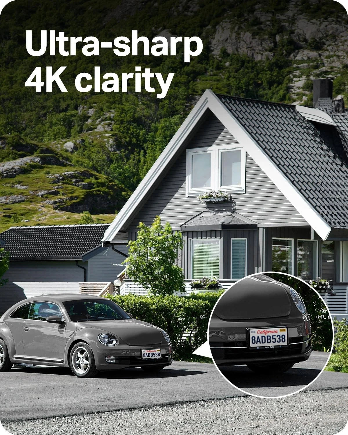 4K Outdoor Pan/Tilt Wireless Security Camera for Tapo (Battery, White)