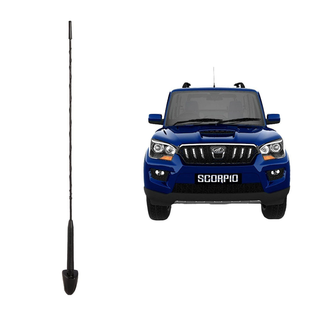 Car Audio Roof Antenna for Mahindra Scorpio (2010–2023) Black