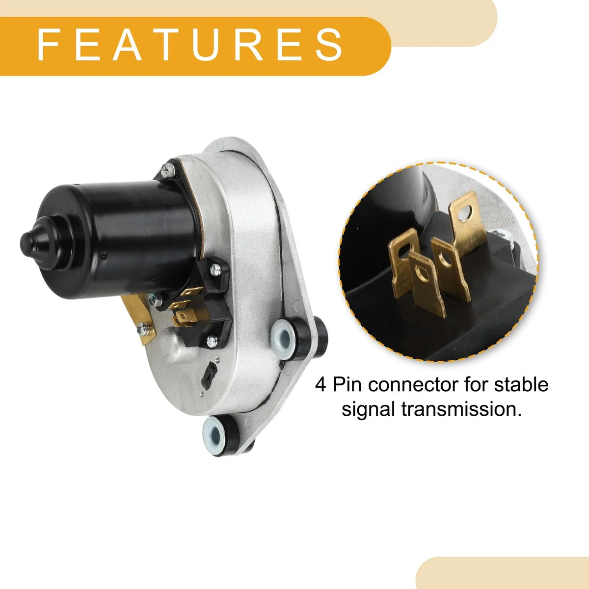 Front Windshield Wiper Motor for Dodge D100 D200 D300 W100 W200 (1969–1971) No. 2770090