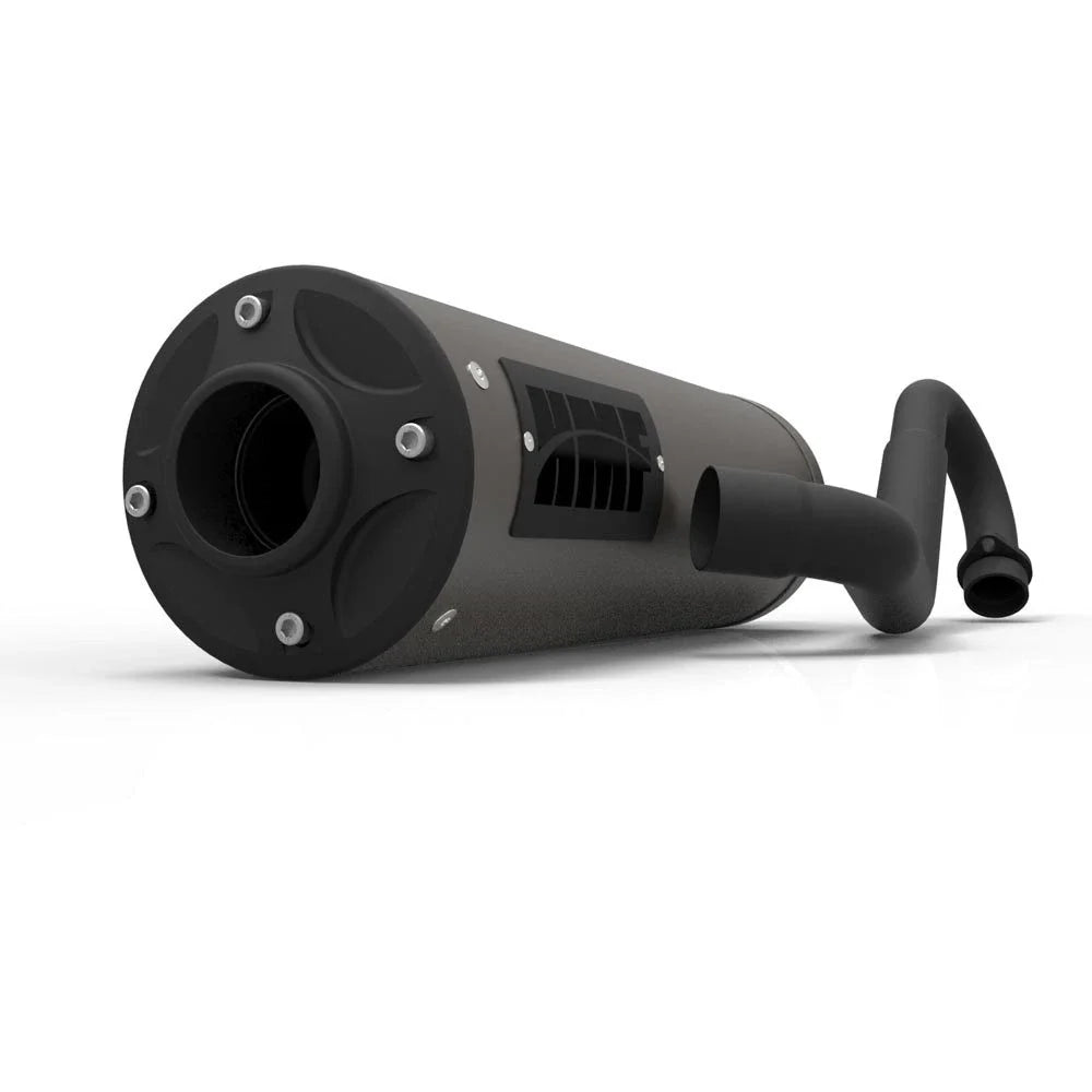 HMF Titan QS Blackout Exhaust Pipe for Honda Foreman Rubicon 500 (2001–2023)