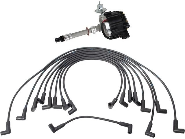 Set of 4 Ignition Distributor and Spark Plug Wires for GMC G35 (1975–1978) 54442HMDP