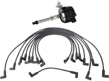 Set of 4 Ignition Distributor and Spark Plug Wires for GMC G35 (1975–1978) 54442HMDP