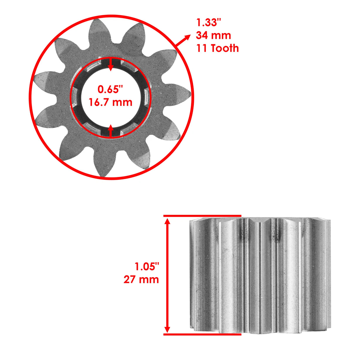 Selective Sector Gear Pinion Gear w/Bushing for John Deere Sabre (14.542GS, 1642HS) GE103+GE102+ZA2022