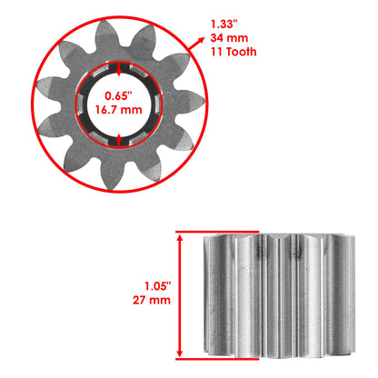 Selective Sector Gear Pinion Gear w/Bushing for John Deere Sabre (14.542GS, 1642HS) GE103+GE102+ZA2022