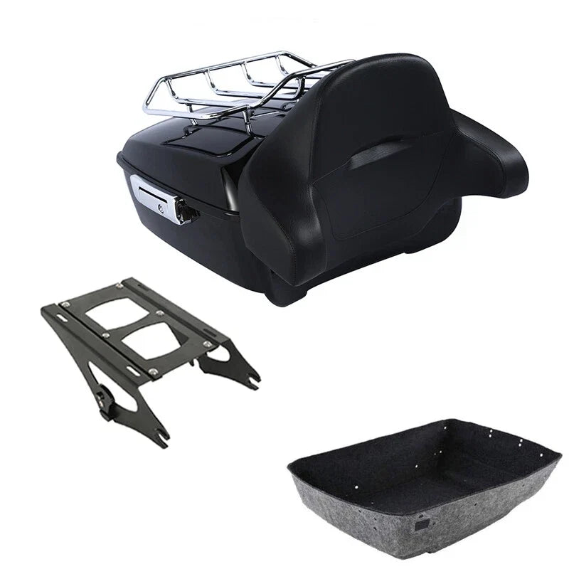 Trunk Backrest Pad Rack Mount for Harley Touring Electra Glide (2014–2026)