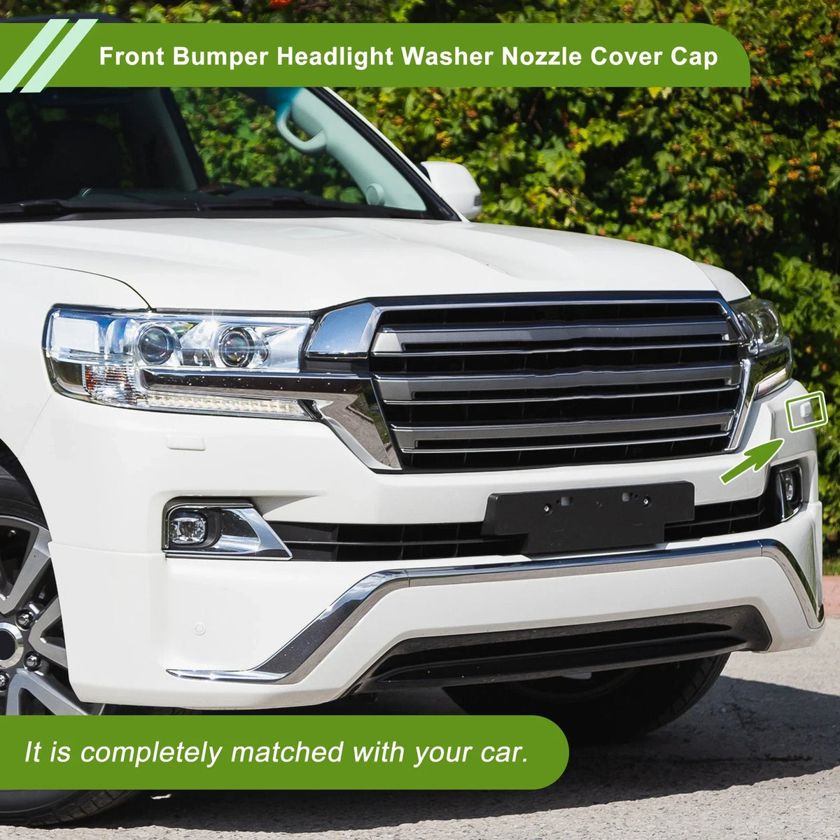 Left Washer Nozzle Cover for Toyota Land Cruiser (2013–2015) 8535460050 Unpainted