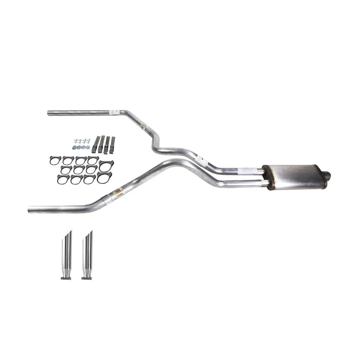 Dual Exhaust System for F150 (1995–1997) Stainless Steel with Tip
