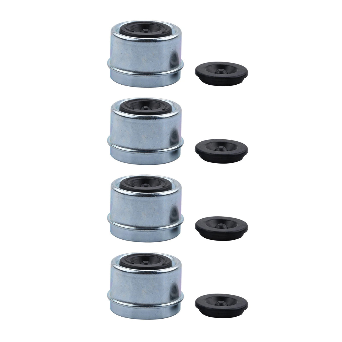 4pcs Trailer Bearing Dust Cap 1.98 Inch Hub Cover for RV Camper Utility Trailer