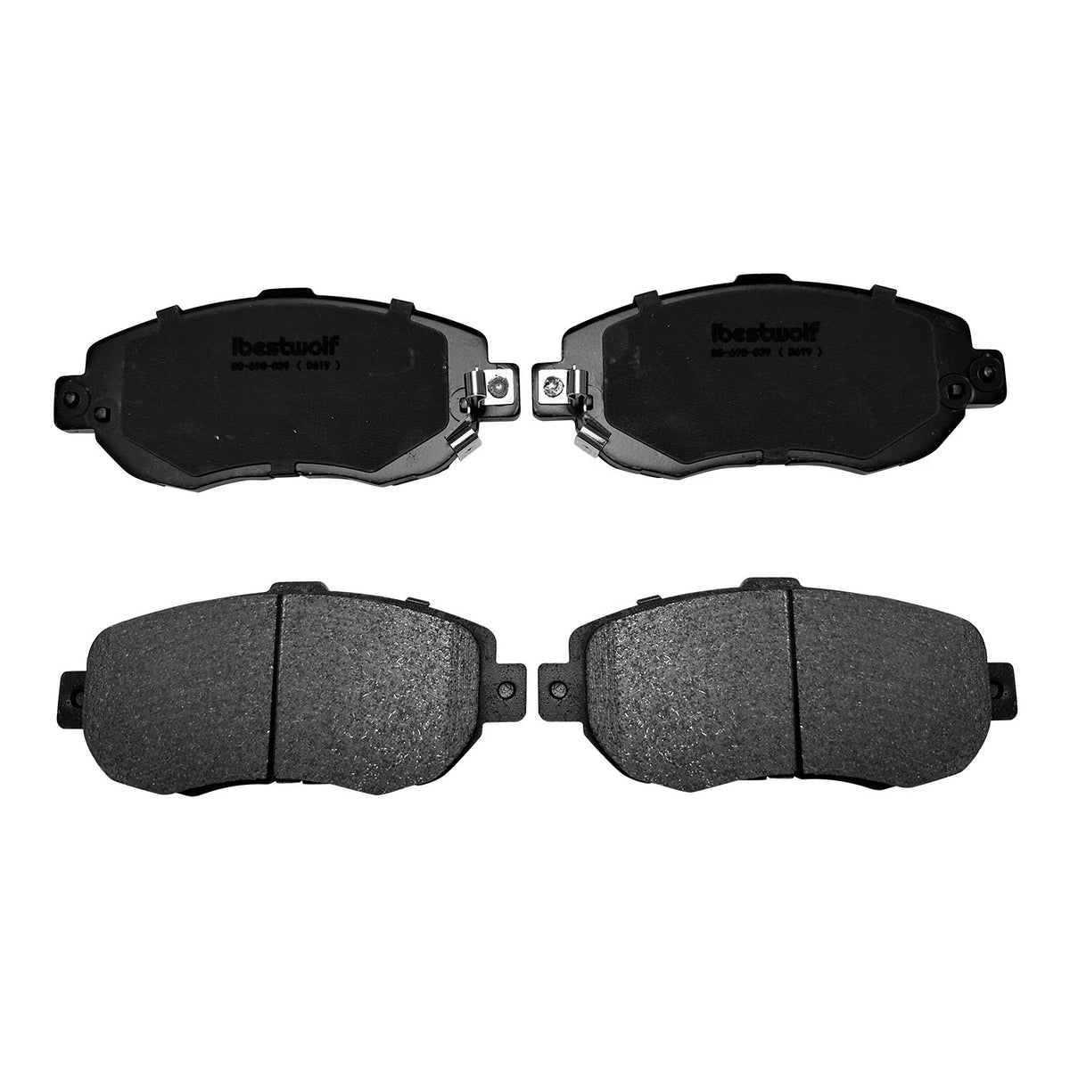 Set of 8 Ceramic Brake Pads for Lexus SC430 IS300 (2001–2010) D619 D771 P-619 P-771