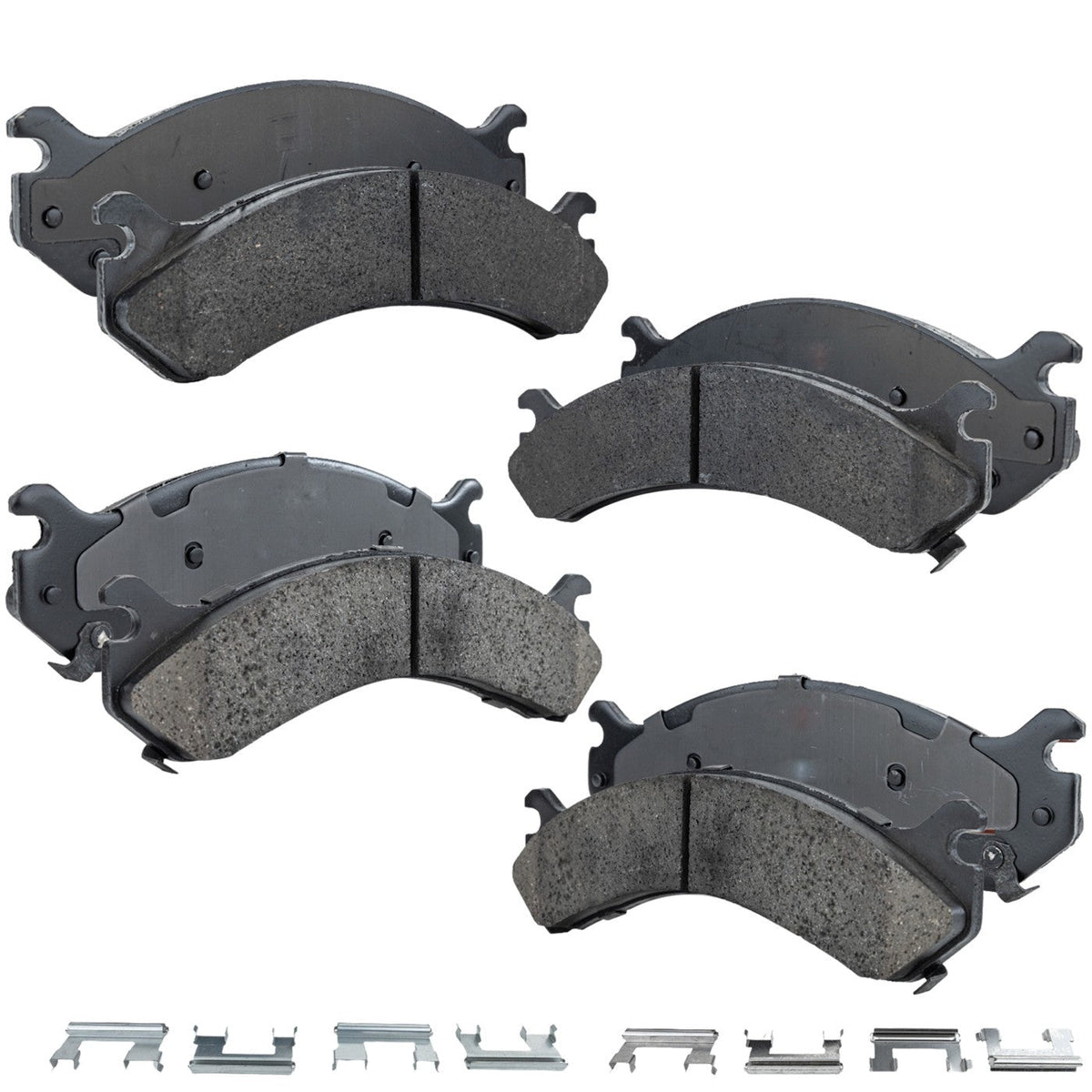 Set of 4 Ceramic Brake Pads for Chevrolet Silverado 3500 (2001–2006)