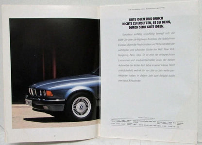 BMW 7-Series Sales Brochure (1992) - German Text