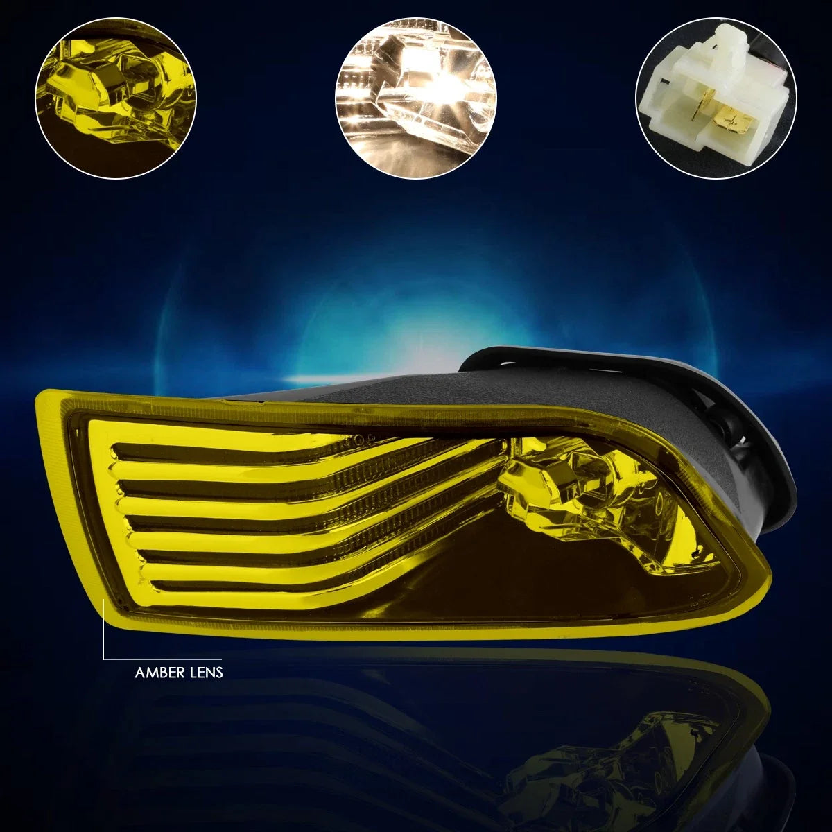 Set of 2 Amber Lens Front Bumper Fog Lights for Scion TC (2005–2010)
