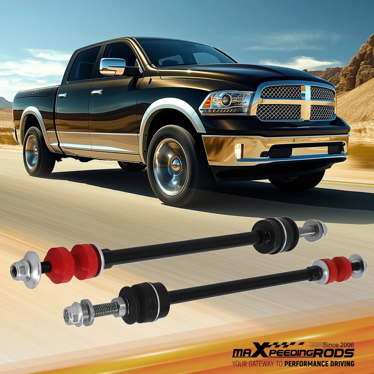 6" Lift Sway Bar Link for Silverado 1500 2500HD F-150 Ram 1500 (2006–2018)