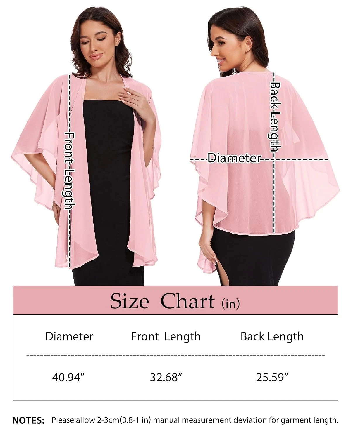 Evening Shawls for Women's Dresses (Sheer Chiffon, Wedding Wraps)