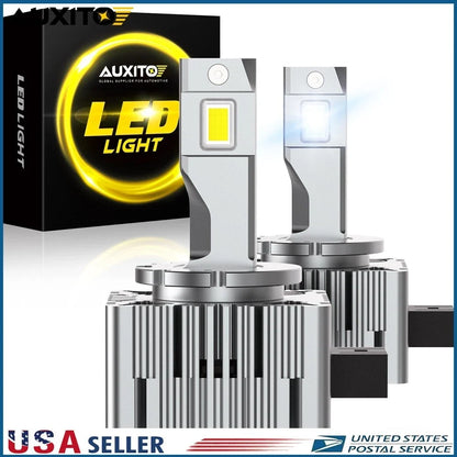 2X D3S D3R 80000LM LED Headlight Bulbs 6500K for HID Xenon Replacement