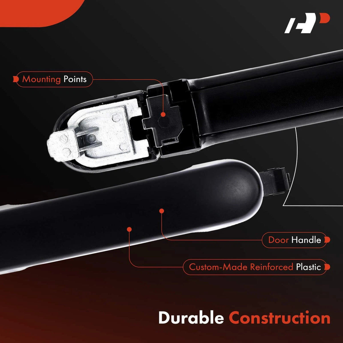 Right Exterior Door Handle for Nissan Versa (2007–2011) 80640-YC100, 82646-YC000, 82364