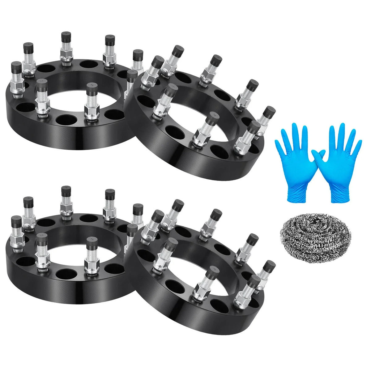 4pc 1.5 in 8x180 Wheel Spacers for GMC Sierra Chevy Silverado 2500 HD (2001–2010)