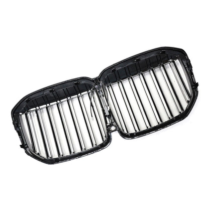 Double Slat Gloss Black Front Kidney Grille for BMW X7 (2019–2022) Grille-782-B