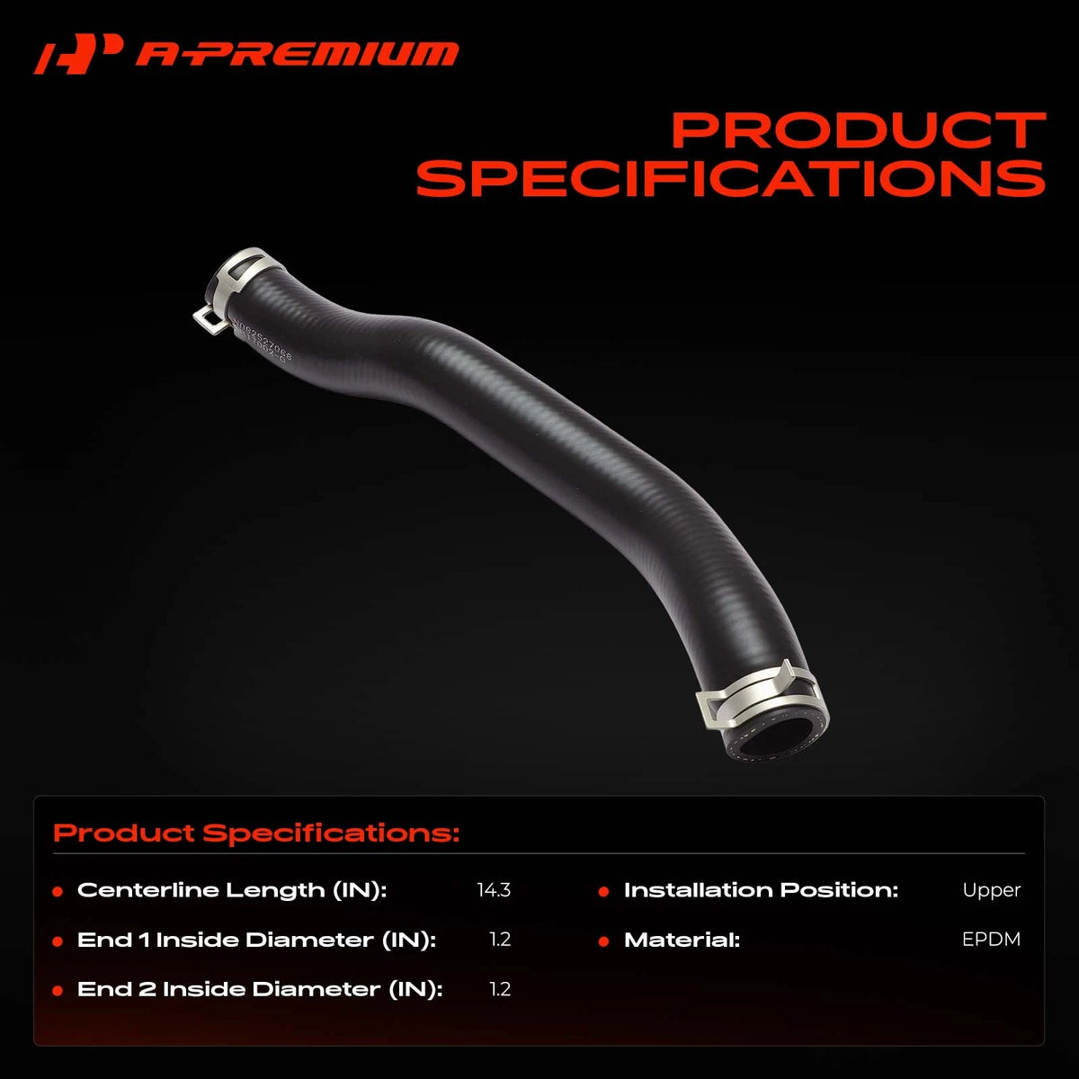 Upper Engine Radiator Hose for Honda Accord (2008–2012) & Crosstour
