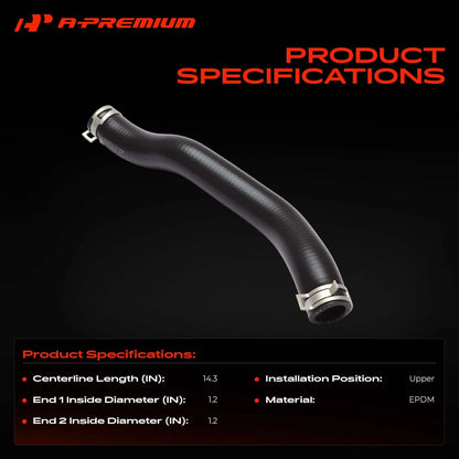 Upper Engine Radiator Hose for Honda Accord (2008–2012) & Crosstour