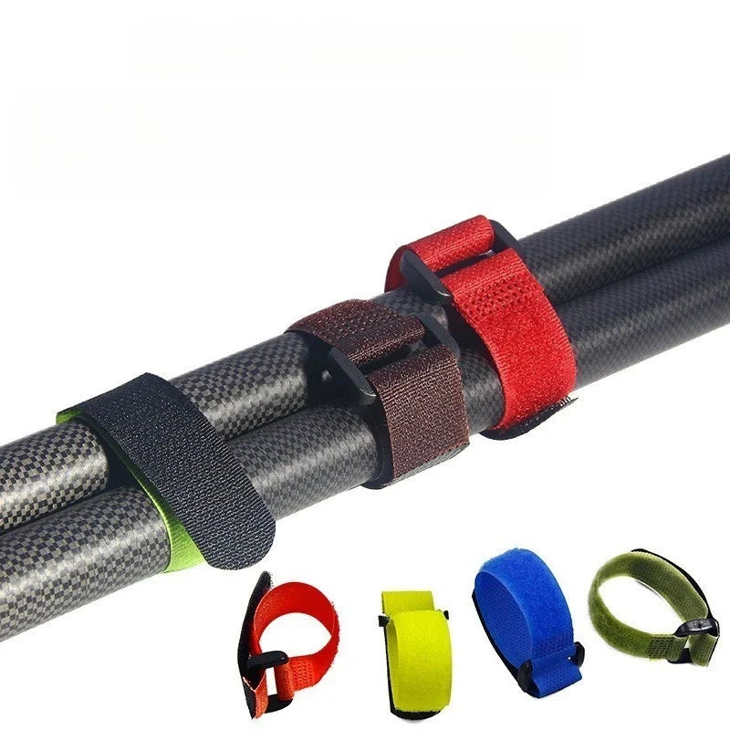 Reusable Rod Strap 2X 20cm Woven Nylon Tape for Angler Gear Organization