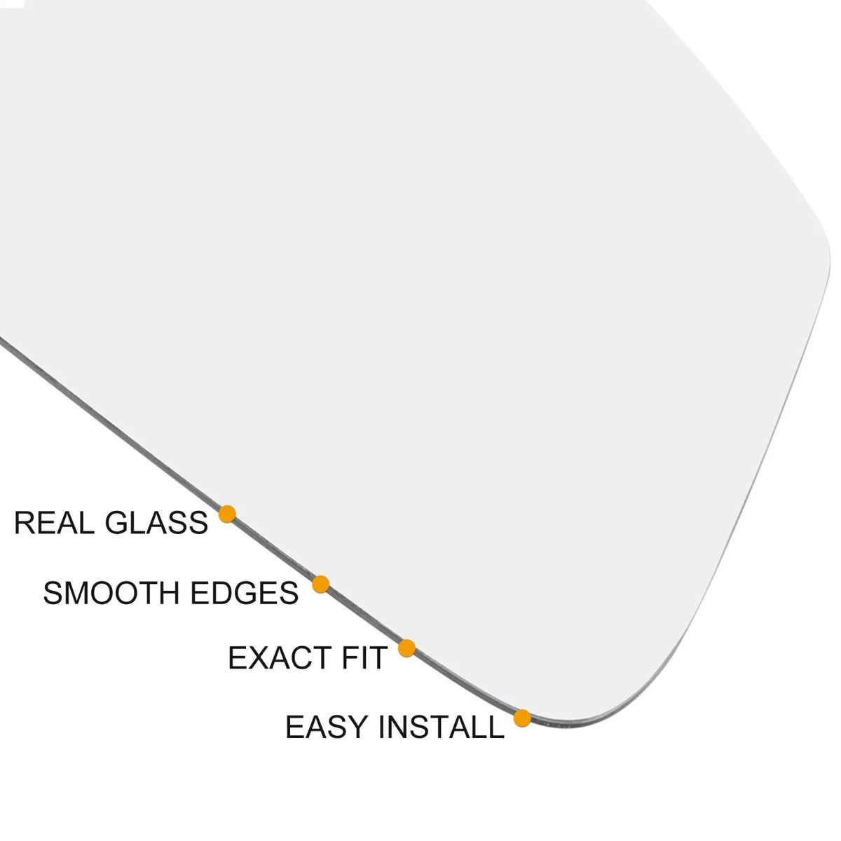 Heated Mirror Glass with Backing Right Side RH for Nissan Cube Juke (2009–2014)