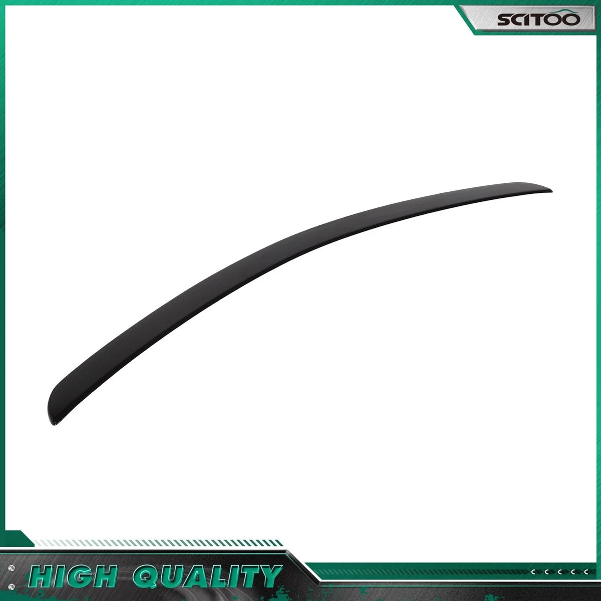 Trunk Spoiler for Mercedes C-Class W204 Sedan (2008–2014) Painted Black ABS