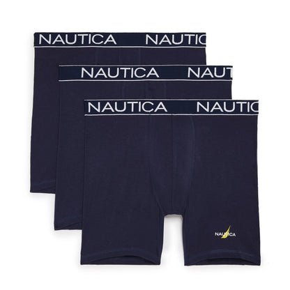 3-Pack Cotton Stretch Boxer for Nautica Men's Large (Limited Edition)