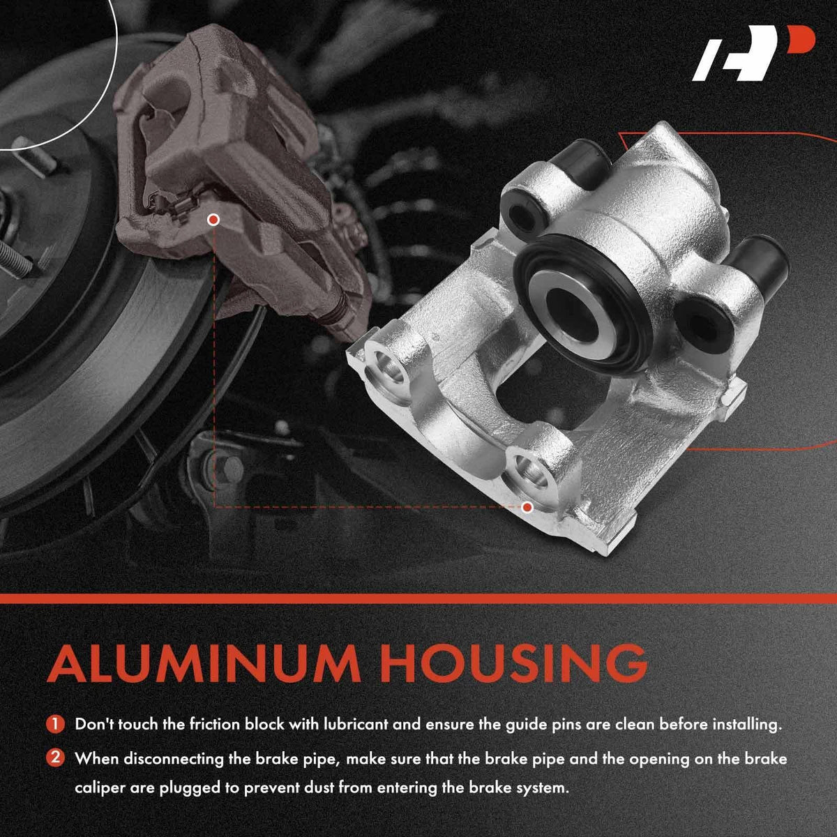 Rear Passenger Side Brake Caliper for BMW E34 E39 525i 530i 535i (1989–1995)