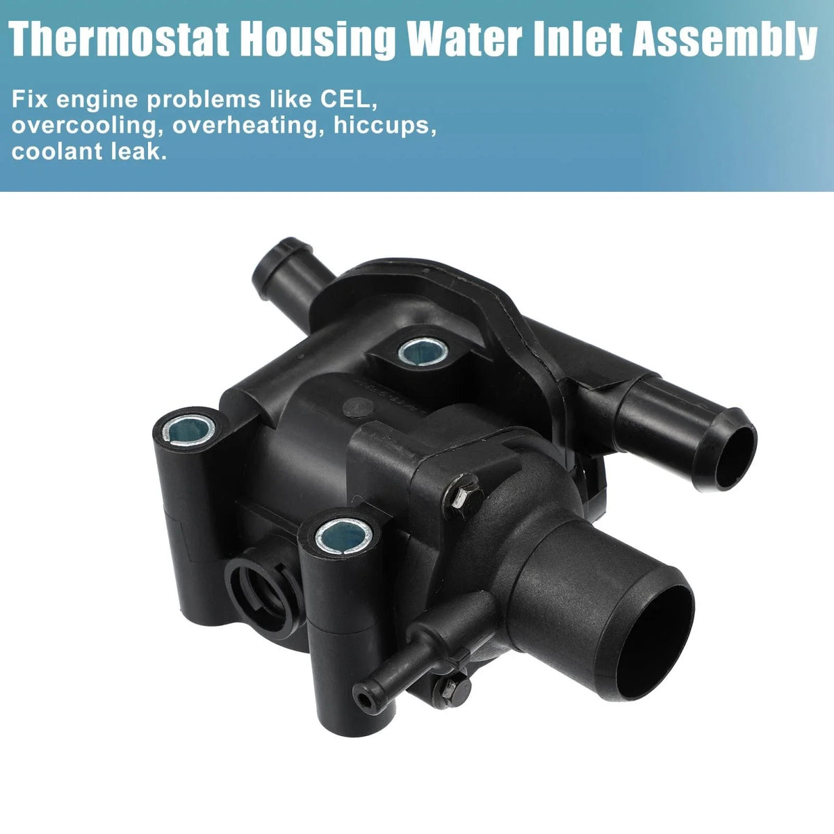 Engine Coolant Thermostat Housing Assembly for Ford (2001–2020) XS4G9K478BB